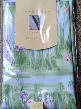Newbridge Bunny Meadow Spring Summer Square Fabric Tablecloth
